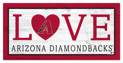 Fan Creations 6x12 Sign Arizona Diamondbacks Love 6x12 Sign