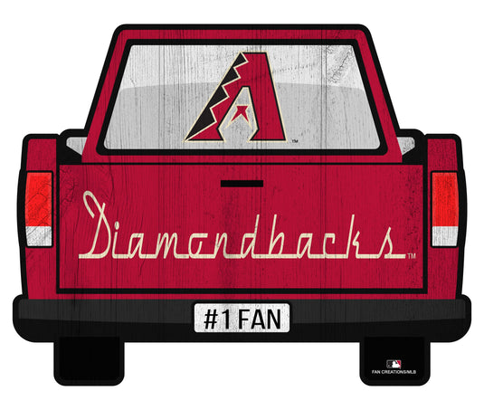 Fan Creations Home Decor Arizona Diamondbacks Slogan Truck Back Vintage 12in