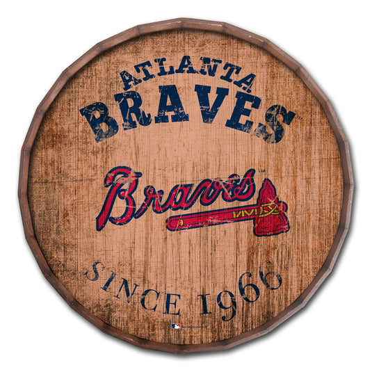 Fan Creations Home Decor Atlanta Braves  24in Established Date Barrel Top
