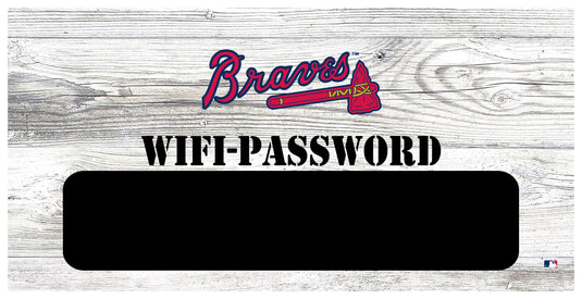 Fan Creations 6x12 Horizontal Atlanta Braves Wifi Password 6x12 Sign