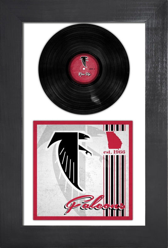 Fan Creations Home Decor Atlanta Falcons   3 Piece Classic Album & Vinyl In Frame