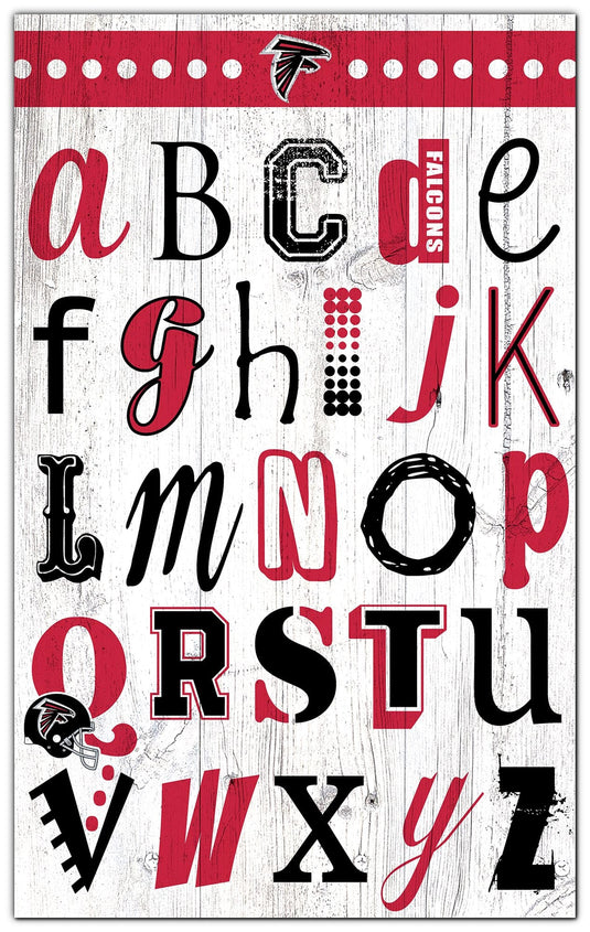 Fan Creations Home Decor Atlanta Falcons   Alphabet Sign 11x19