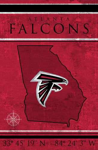 Fan Creations Home Decor Atlanta Falcons   Coordinates 17x26