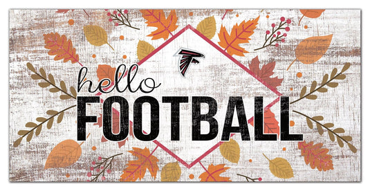 Fan Creations Holiday Home Decor Atlanta Falcons Hello Football 6x12