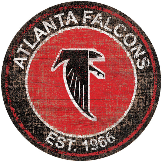 Fan Creations Home Decor Atlanta Falcons Heritage Logo Round