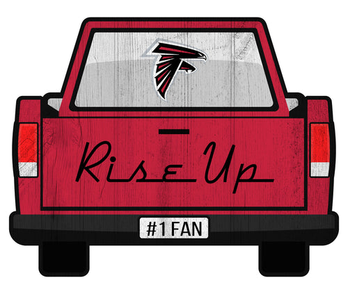 Fan Creations Home Decor Atlanta Falcons Slogan Truck Back Vintage 12in