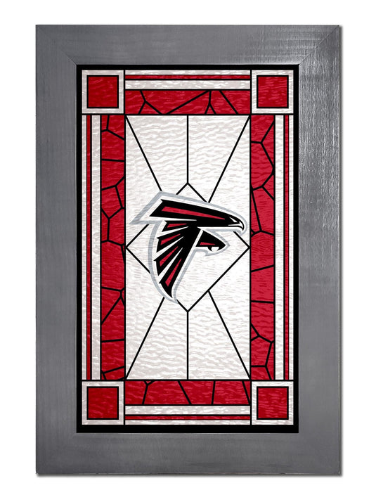 Fan Creations Home Decor Atlanta Falcons   Stained Glass 11x19