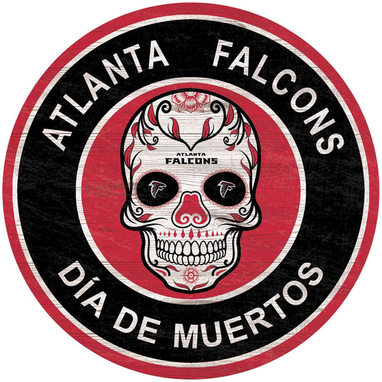 Fan Creations Holiday Home Decor Atlanta Falcons Sugar Skull Circle