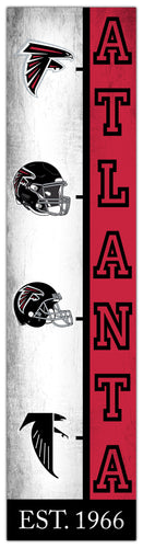 Fan Creations Home Decor Atlanta Falcons Team Logo Progression 6x24