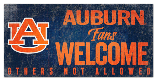 Fan Creations 6x12 Sign Auburn Fans Welcome Sign