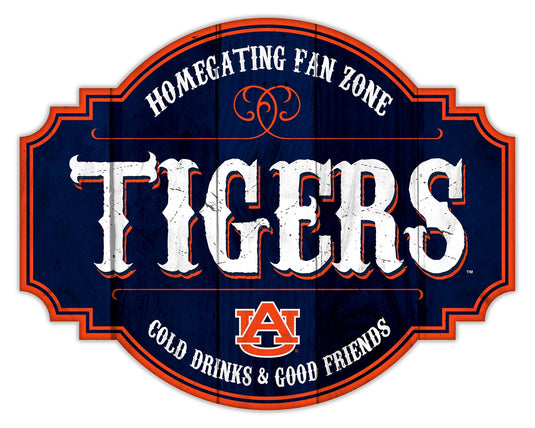 Fan Creations Home Decor Auburn Homegating Tavern 12in Sign