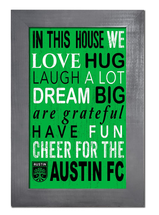Fan Creations Home Decor Austin FC   Color In This House 11x19 Framed