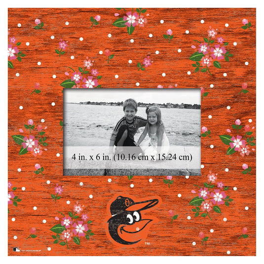 Fan Creations 10x10 Frame Baltimore Orioles Floral 10x10 Frame