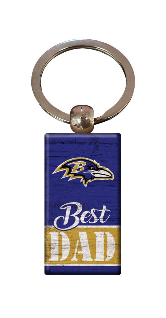 Fan Creations Home Decor Baltimore Ravens  Best Dad Keychain