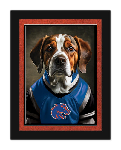 Fan Creations Wall Decor Boise State Dog in Team Jersey 12x16