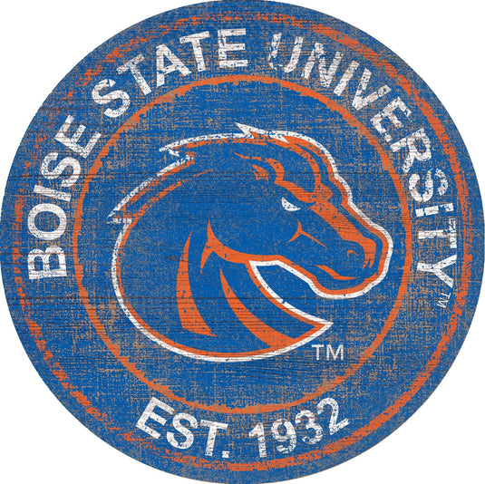 Fan Creations Home Decor Boise State Heritage Logo Round