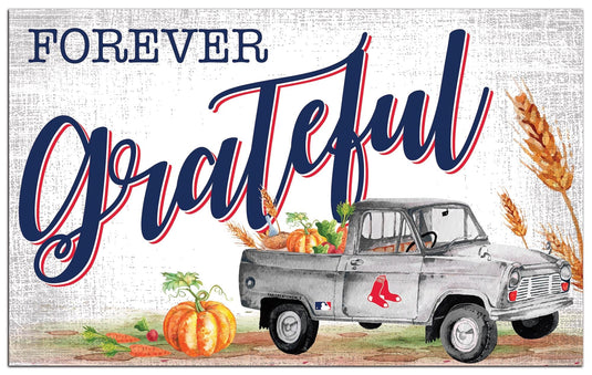 Fan Creations Holiday Home Decor Boston Red Sox Forever Grateful 11x19