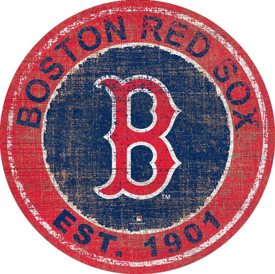 Fan Creations Home Decor Boston Red Sox Heritage Logo Round