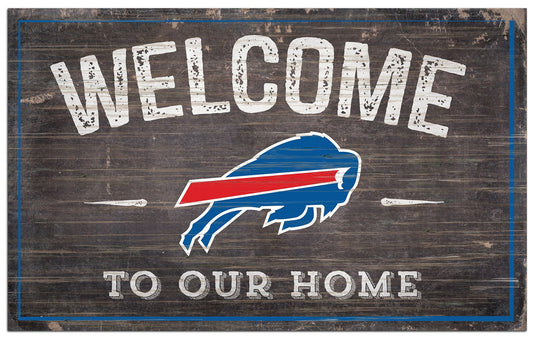 Fan Creations Home Decor Buffalo Bills  11x19in Welcome Sign