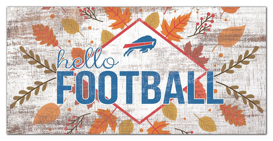 Fan Creations Holiday Home Decor Buffalo Bills Hello Football 6x12