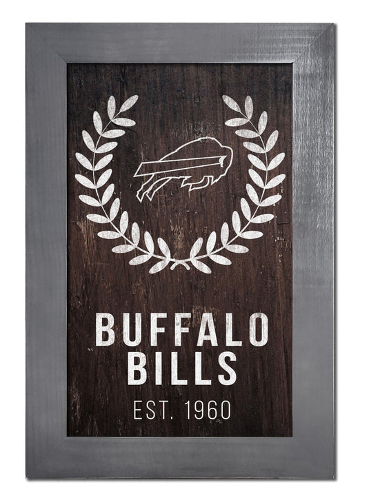 Fan Creations Home Decor Buffalo Bills   Laurel Wreath 11x19