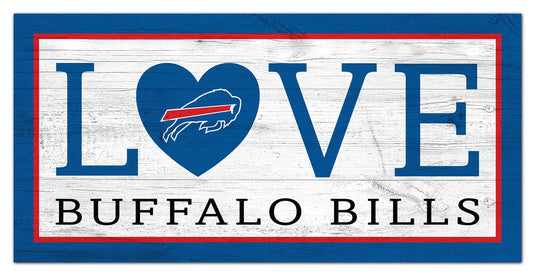 Fan Creations 6x12 Sign Buffalo Bills Love 6x12 Sign