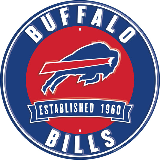 Fan Creations Wall Decor Buffalo Bills Metal Established Date Circle