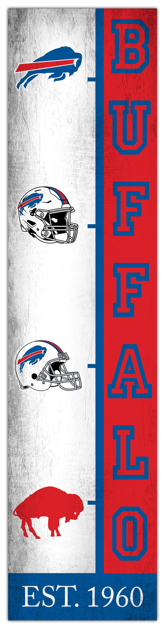 Fan Creations Home Decor Buffalo Bills Team Logo Progression 6x24