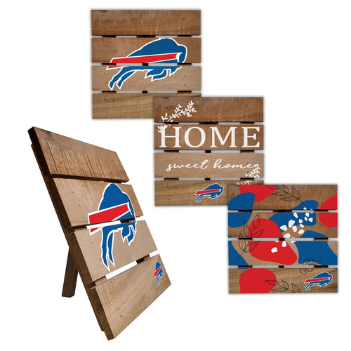 Fan Creations Home Decor Buffalo Bills Trivet Hot Plate Set of 4 (2221,2222,2122x2)