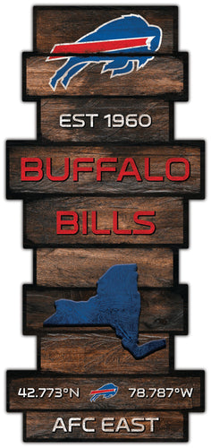 Fan Creations Wall Decor Buffalo Bills Wood Celebration Stack