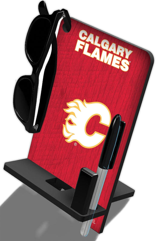 Fan Creations Wall Decor Calgary Flames 4 In 1 Desktop Phone Stand