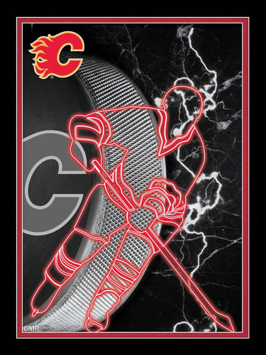 Fan Creations Wall Decor Calgary Flames Neon Player 12x16