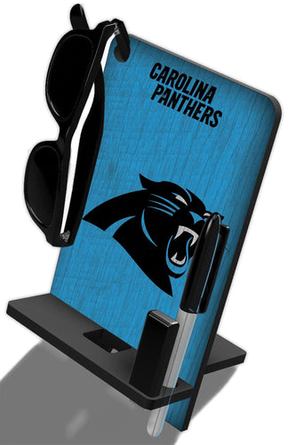 Fan Creations Wall Decor Carolina Panthers 4 In 1 Desktop Phone Stand