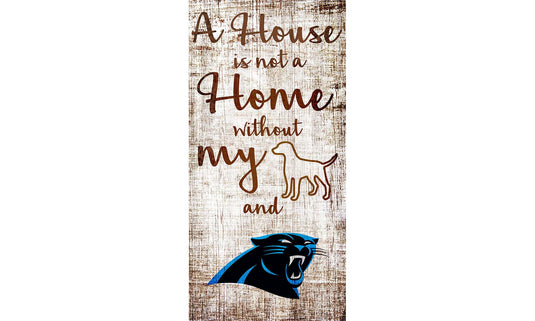 Fan Creations Wall Decor Carolina Panthers A House Is Not A Home Sign
