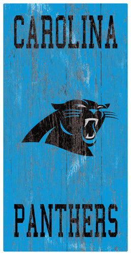 Fan Creations Home Decor Carolina Panthers Heritage Logo W/ Team Name 6x12