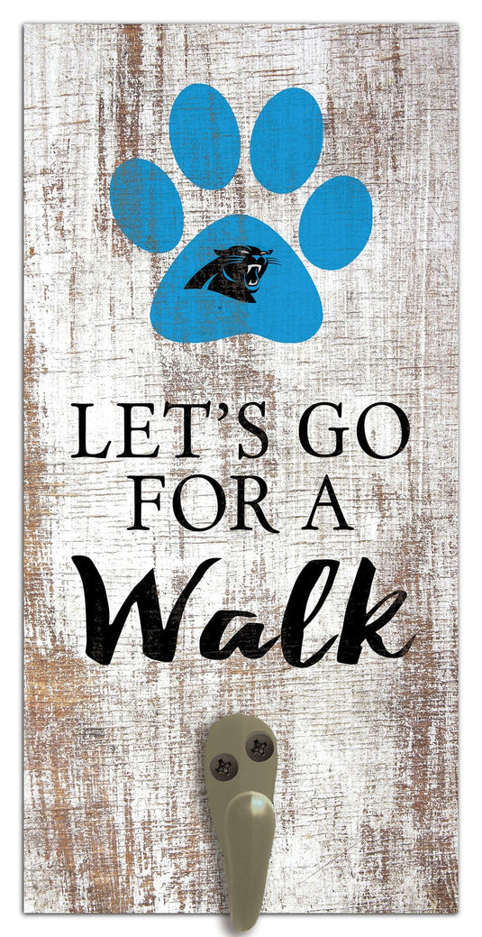 Fan Creations 6x12 Sign Carolina Panthers Leash Holder 6x12 Sign