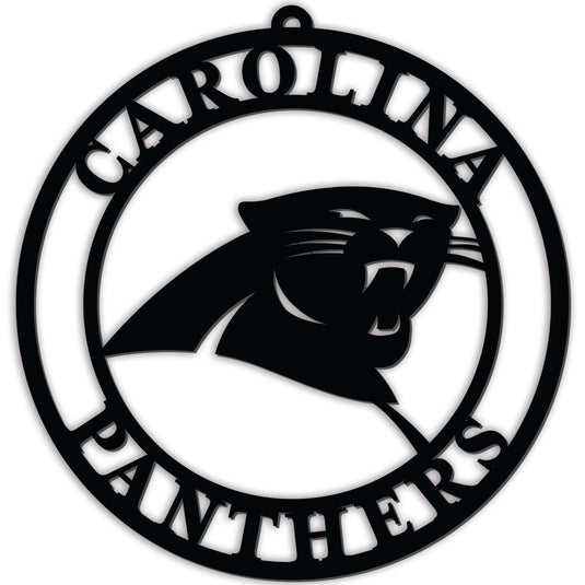Fan Creations Wall Decor Carolina Panthers Silhouette Logo Cutout Circle