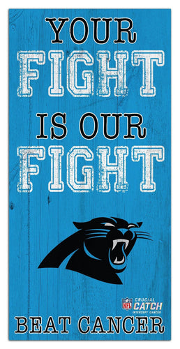 Fan Creations Home Decor Carolina Panthers Your Fight Is Our Fight 6x12