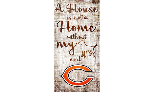 Fan Creations Wall Decor Chicago Bears A House Is Not A Home Sign