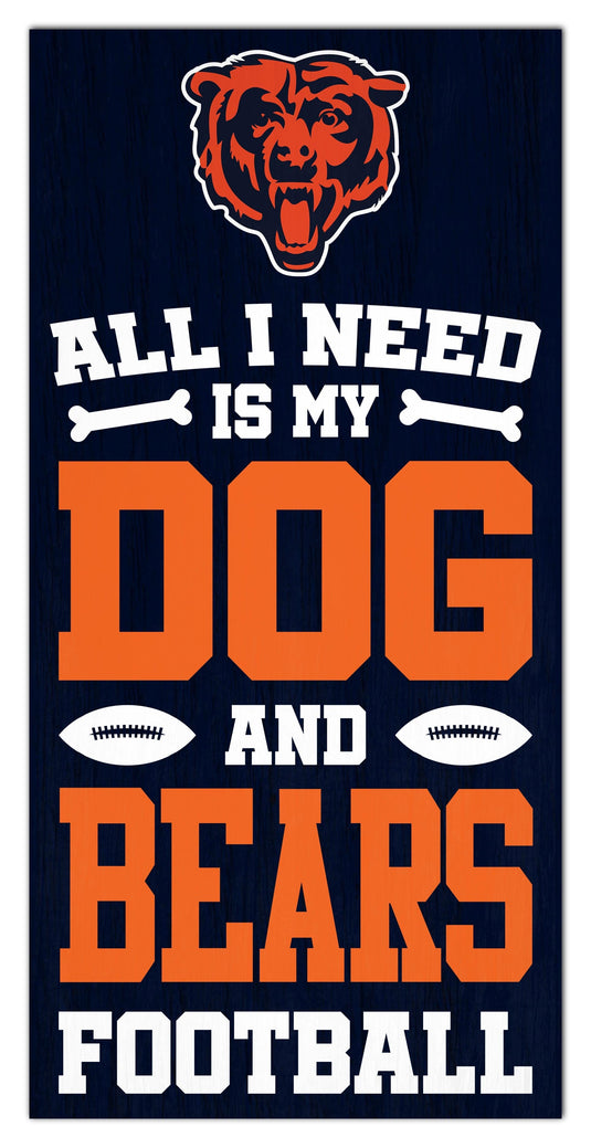Fan Creations Home Decor Chicago Bears All I Need Is My Dog & Football
