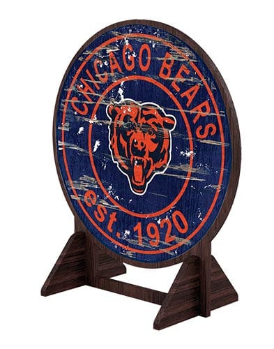 Fan Creations Desktop Stand Chicago Bears Desktop Circle Logo Stand