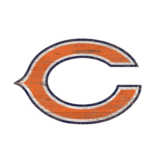 Fan Creations 24" Signs Chicago Bears Distressed Logo Cutout Sign