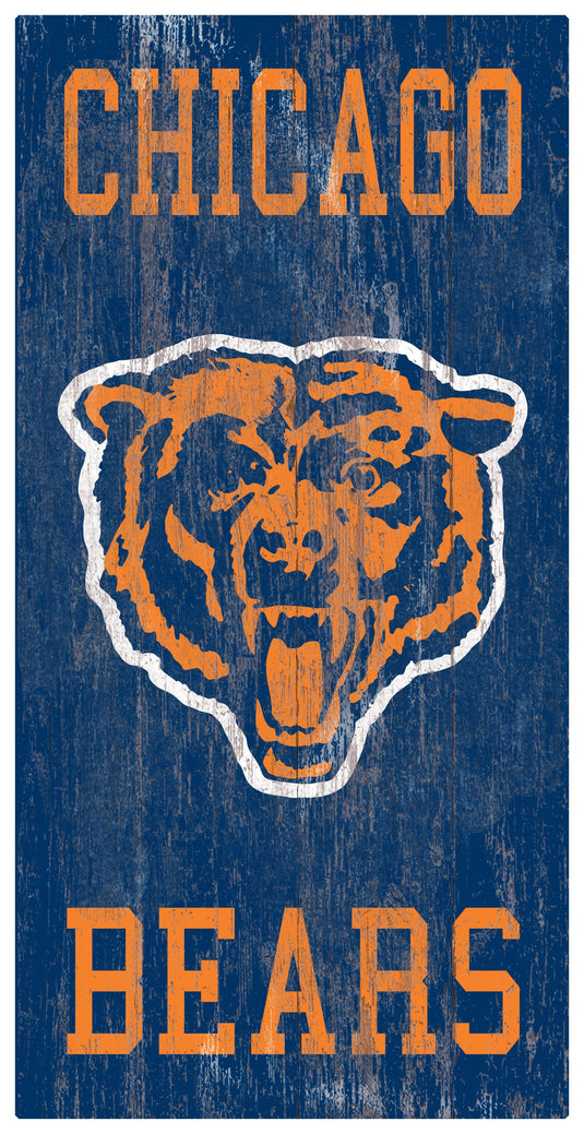 Fan Creations Home Decor Chicago Bears Heritage Logo W/ Team Name 6x12