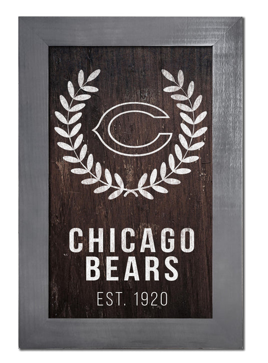 Fan Creations Home Decor Chicago Bears   Laurel Wreath 11x19