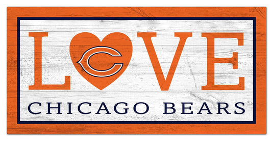 Fan Creations 6x12 Sign Chicago Bears Love 6x12 Sign