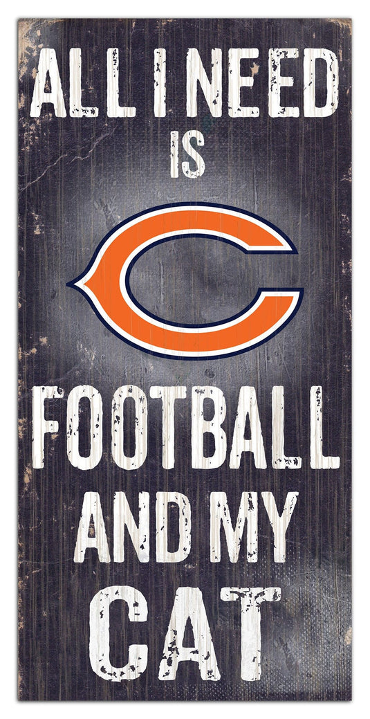 Fan Creations 6x12 Sign Chicago Bears My Cat 6x12 Sign