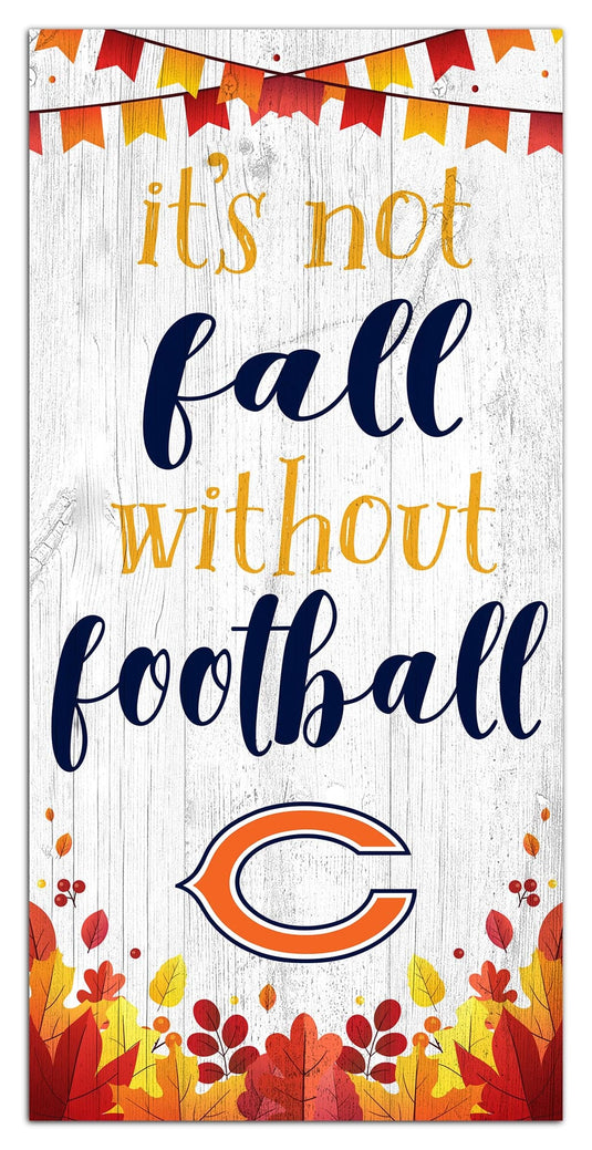 Fan Creations Holiday Home Decor Chicago Bears Not Fall Without Football 6x12