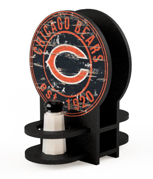 Fan Creations Decor Furniture Chicago Bears Team Circle Napkin Holder