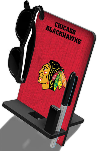 Fan Creations Wall Decor Chicago Blackhawks 4 In 1 Desktop Phone Stand