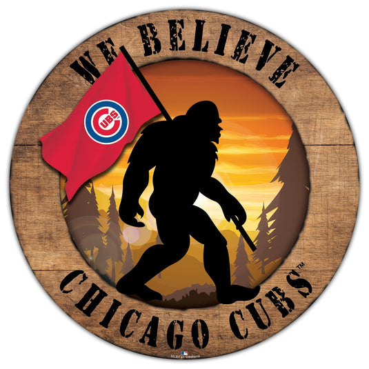 Fan Creations Wall Decor Chicago Cubs Bigfoot 12in Circle